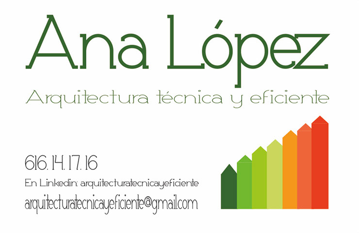 diseño tarjetas de visita Tarjetas de visita para aparejador, eficiencia energética.